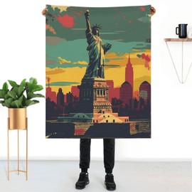 Independence Day Holiday Print Flannel Blanket 40"x50", Soft Throw Blanket for USA-Themed Decor, Perfect for Couch, Bed, or Outdoor Use, Ideal Gift for Family and Friends, Unique 4th of July Decor