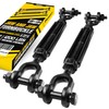 [Premium] 2 Pack 3/8”x11.4” Ultra Durable Jaw and Jaw Turnbuckle,