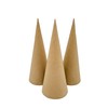Paper Mache Cone Open Bottom 10.63X4 in. Set of 3