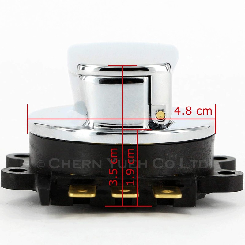 Round Key Ignition Switch for 93-13 Harley-Davidson Big Twin Dyna