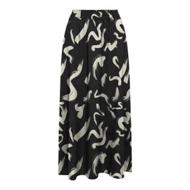 ONLY Women's Onlnova Life Vis Jamilla Skirt AOP Skirt, Black/Aop: 587 Yoko, S