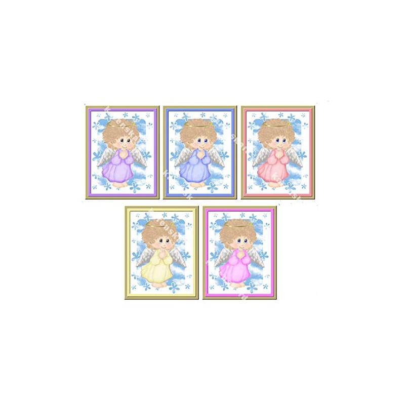 Praying Christmas Angel Pastel Card Making Toppers Craft Topper Embellishments