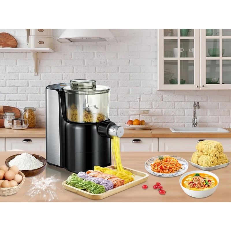 Electric Pasta Maker Machine with 9 Noodle Shapes – Automatic