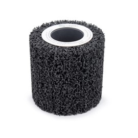 C.S. Unitec PTX Clean Wheel | Medium Grit Nonwoven Fleece Buffer Polisher Tool Attachment | 4" Diameter x 2" Wide (40018A)