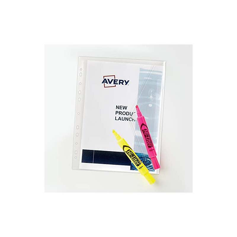Avery Clear Plastic Binder Wallet with Filing Strip (47900)