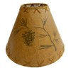 Rustic Oiled Craft Paper Laced Pine Cone Scene Lamp Shade