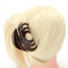 Loneedy no-slip grip large crystal plastic octopus jaw clips, hair