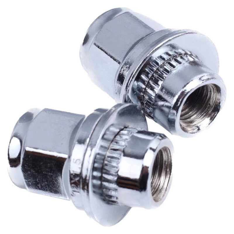 M12x1.5 Lug Nuts with Mag Flat Seat 24 pcs 13/16"