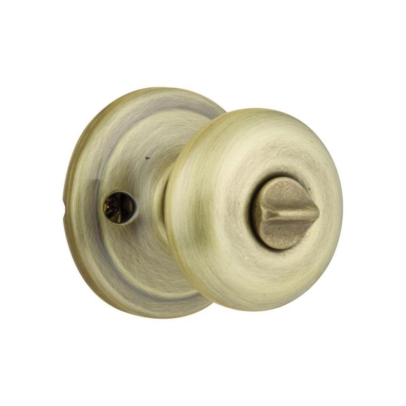 Kwikset Juno Entry Door Knob with Lock and Key, Secure