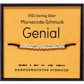 Suyi Inspirational Morse Code Bracelet for Women Girls 925 Sterling Silver Beads Bracelets for Boyfriend Daughter Girlfriend Wife Employee, Sterling Silver