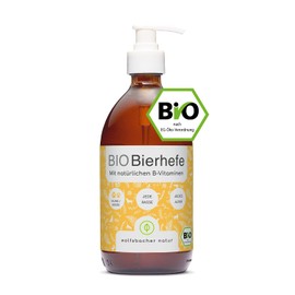 Bio-Bierhefe für Hunde und Katzen | 500 ml flüssige Bierhefe | 100% Bio zur Haut- und Fellpflege, Futterergänzung mit Vitamin B, reich an Mineralien & Spurenelementen, DE-ÖKO-060
