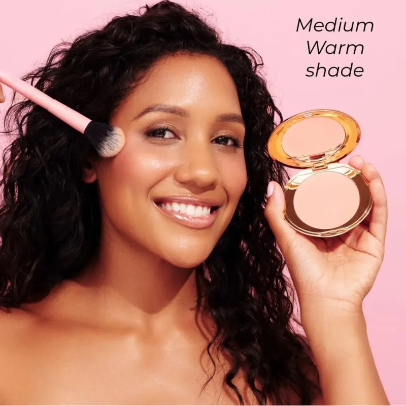 Polvo Compacto Mcobeauty Miracle Flawless Tono Medio Cálido