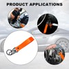 Wevdn Car Key Chain, Fabric Metal Practical Multifunctional Motorcycle Keychain,