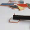 PIAOLGYI Stained Glass Copper Foiling Tool,Hand Foiler 7/32" Foil Crimper,Stained