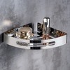 Bathroom Corner Shelves Punch Free Triangular Bathroom Corner Shiny Shelf