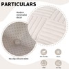 Zalvox Thin Chair Cushion for Dining Chair 4 Pack, Corduroy