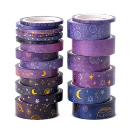 Mr. Pen- Washi Tape Set, 21 Rolls, Outer Space Design, Decorative Tape with Measure Tape, Washi Tapes, Scrapbook Tape, Scrapbook Washi Tape for Journaling, Craft Tape, Washy Tape, Washy-Tape