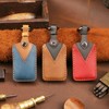 ontto Leather Key Fob Cover Keyring for Mazda 3 Alexa