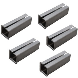 JUVA Balancing sleeve iron reducing sleeve for insertion - H5041 | blank steel | length 15 mm | adapter sleeve for retrofitting from 7 to 8 mm | pack of 5 - metal sleeve for mortice locks and door