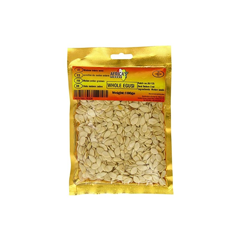 Africa's Finest Whole Egusi (Melon Seeds) 100g