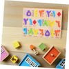 WOONEKY 1Set Arabic Alphabet Shape Puzzle Early Education Matching Game