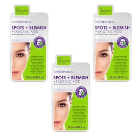 Skin Republic Spots and Blemish Face Mask, For a More Even Complexion, Helps Brighten Dark Spots, 25ml TRIO
