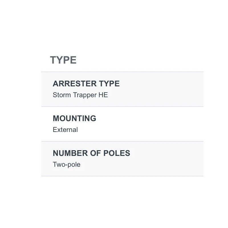 Eaton Cooper Power VariStar Storm Trapper HE MOV Surge Arrester
