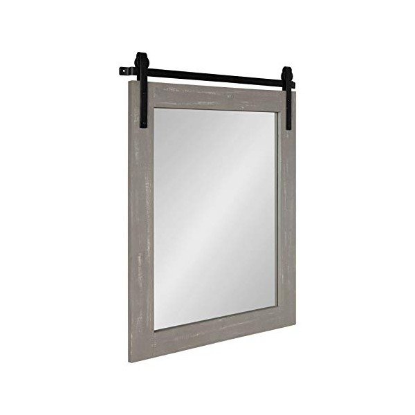 Kate and Laurel Cates Rustic Wall Mirror, 22" x 30"