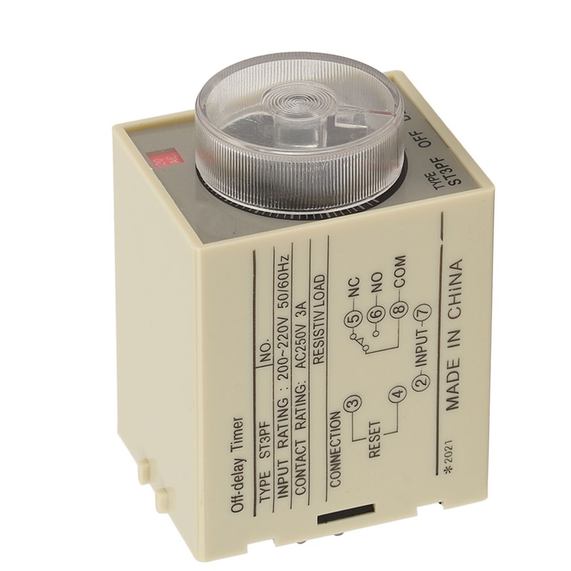 Time Relay Adjustable Timing Power Off Timer Delay AC 200‑220V