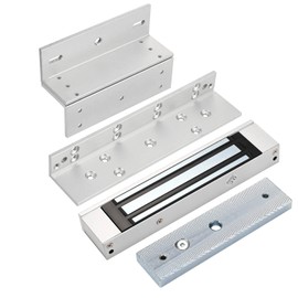 Electric Magnetic Lock with Z and L Bracket 180KG 350LBS Holding Force Electromagnet Lock 12V Fail Safe Single Door for Access Control System
