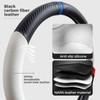 Carbon Fiber Steering Wheel Cover, Non-Slip and Sweat Absorbent, 15"
