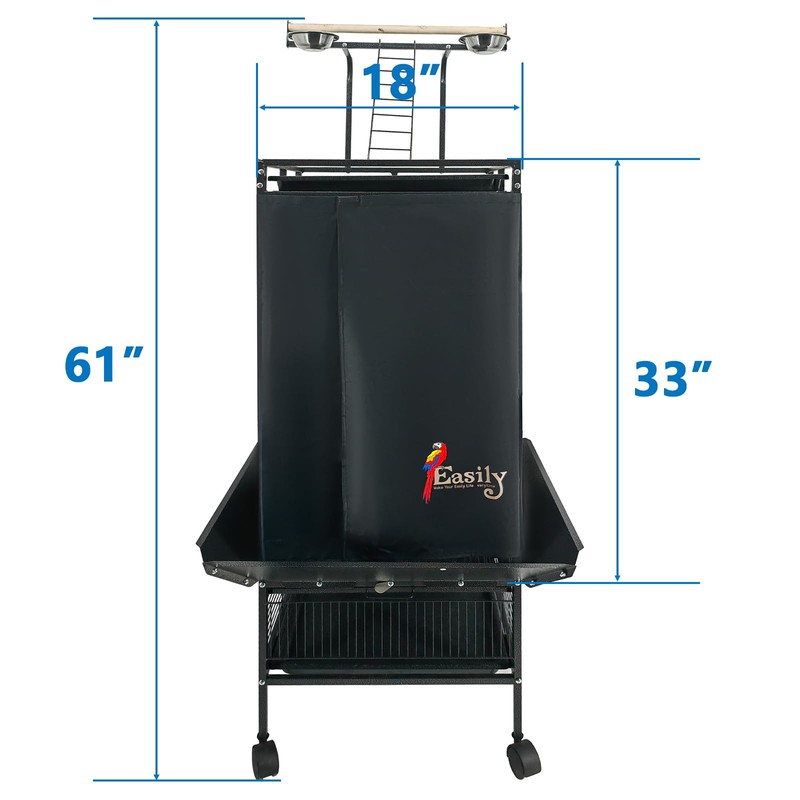 Easily Bird Cage Cover for Large Bird Cage with Play