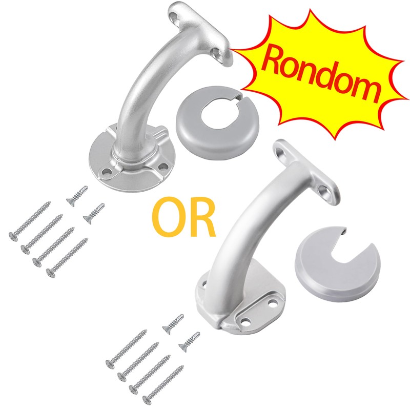 6FT Modern Aluminum Handrail Set, handrails for Indoor Stairs,Deck,Slope, Wall