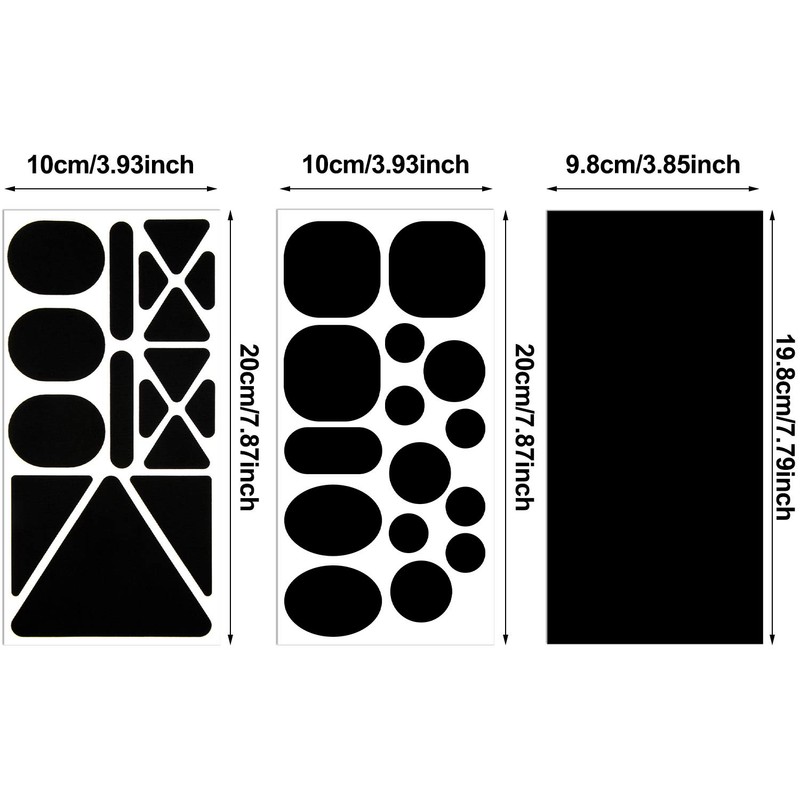 9 Sheets 96 Pcs Nylon Repair Patches Self Adhesive Patch