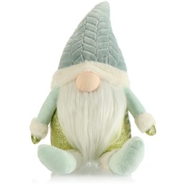 com-four® Premium Christmas Gnome for Christmas Decoration, Winter Figure as a Decorative Item, Cute Corner Stool as a Room Decoration or Gift
