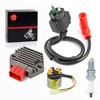 Regulator Rectifier & Relay Ignition Coil Spark Plug Kit for