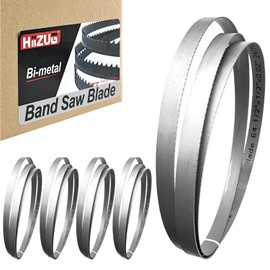 64-1/2 Inch Bandsaw Blades for Metal Cutting 24 TPI (5 Pack), Bi-Metal Bandsaw Blade for Wen 3970 Jet Harbor Freight Band Saw, 64.5" x 1/2" x 0.02"
