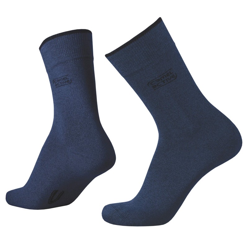 camel active Men's Socks Pack of 3 Plain Basic, dark