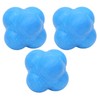 3pcs Reaction Ball, TPR Hex Bounce Reaction Ball Coordination Reflex