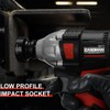 CASOMAN 1/2" Drive 28mm Stubby Impact Socket Set, 6-Point, 1.1"