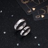 HOOHWE Moon and Star Matching Rings for Couples 925 Sterling