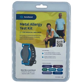 Sensiband Metal Allergy Test Band, Test for Medical Metal Implants - Test at Home - Tests for Common Metals Used in Medical Implants - Order 3 Weeks Before Surgery (Medical Test Kit)