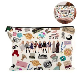Music Lover Makeup Bag, Mamma Music Makeup Bag,Large Capacity Music Makeup Bag for Family Friend Women, Travel Toiletry Makeup Organizer Zipper Pouch (C)