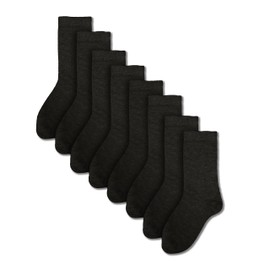 The Essentials Wardrobe CHILDREN 8 PACK TEW SOCKS - GREY - 4-6