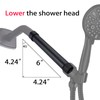 TRUSTMI Shower Arm Extension, 6 inch Stainless Steel Shower Head