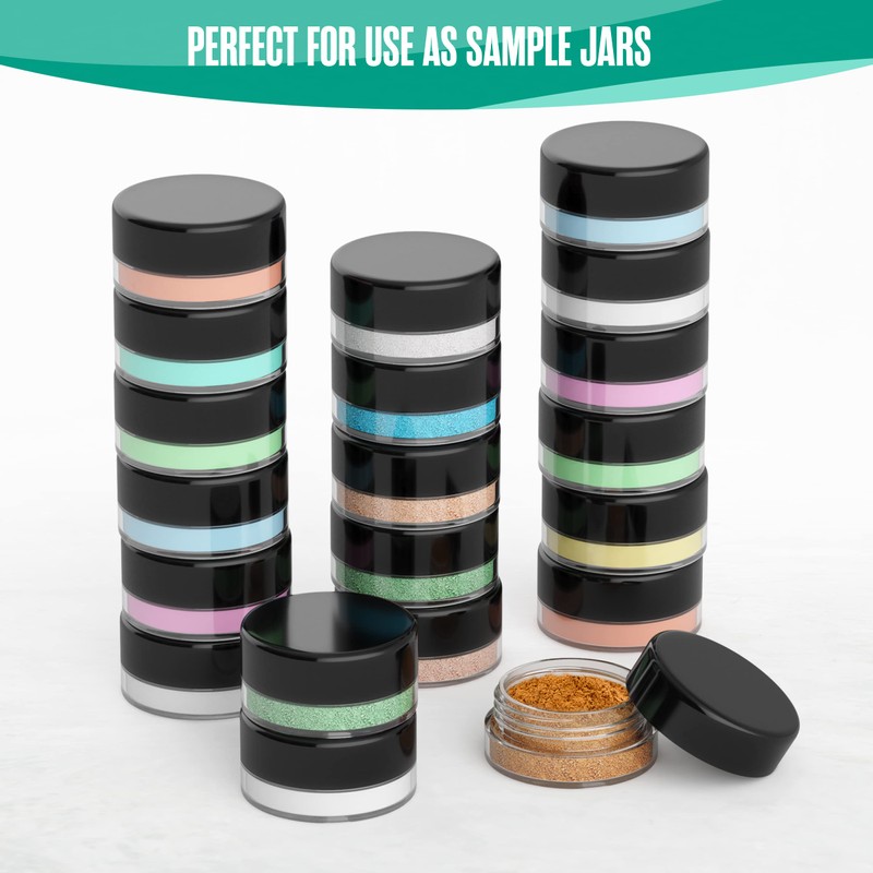Houseables Sample Containers, Lip Balm Containers, Sample Jars, Mini Jars