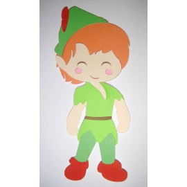 Peter Pan and Wendy Paper Die Cut Paper Doll Scrapbook Embellishment