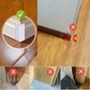 Self Adhesive Baseboard Corner Blocks, Thickened Rubber Corners Protectors Guards