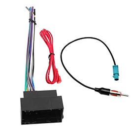 RED WOLF Vehicles Radio Wire Harness Antenna Adapter Compatible with Jeep Dodge Ram Chrysler 2015-2020 Aftermarket Stereo Nav Cable Connector Plug