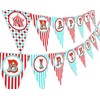 Circus Carnival Happy Birthday Banner Pennant
